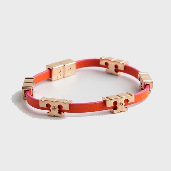 TORY BURCH SERIF-T SINGLE WRAP BRACELET -NWOT - Picture 3 of 5